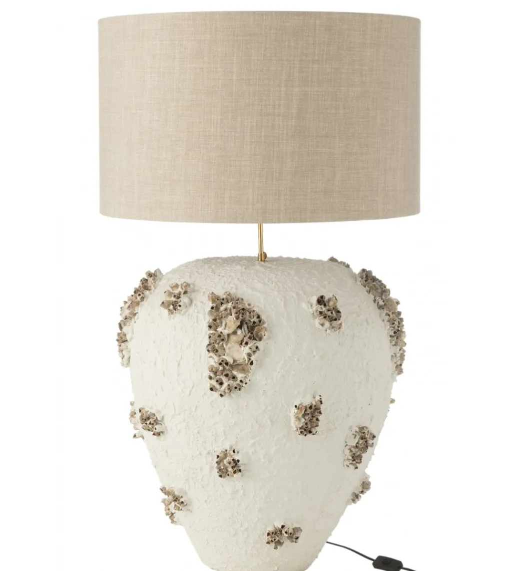 Lampa stołowa JILLY 105 cm terrakota biała*J-Line Clearance