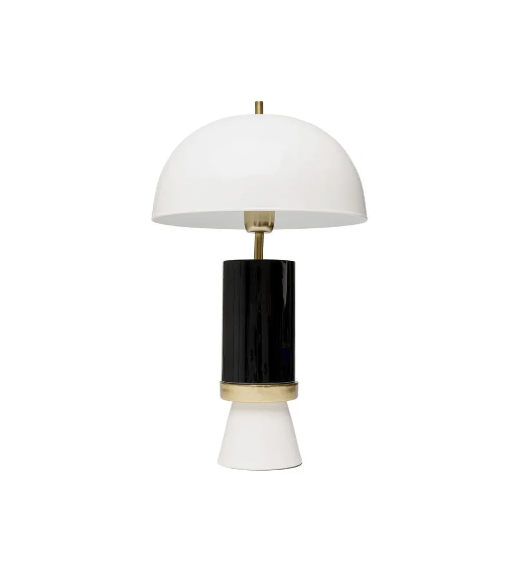 Lampa stołowa JOSY 51 cm czarno biało*KDesign