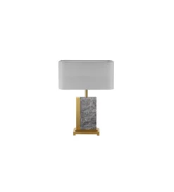 Lampa stołowa KARIN 45 cm szara*Invicta Interior - przedsprzedaż Sale