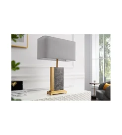 Lampa stołowa KARIN 45 cm szara*Invicta Interior - przedsprzedaż Sale