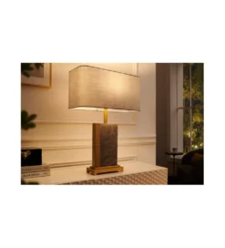 Lampa stołowa KARIN 45 cm szara*Invicta Interior - przedsprzedaż Sale