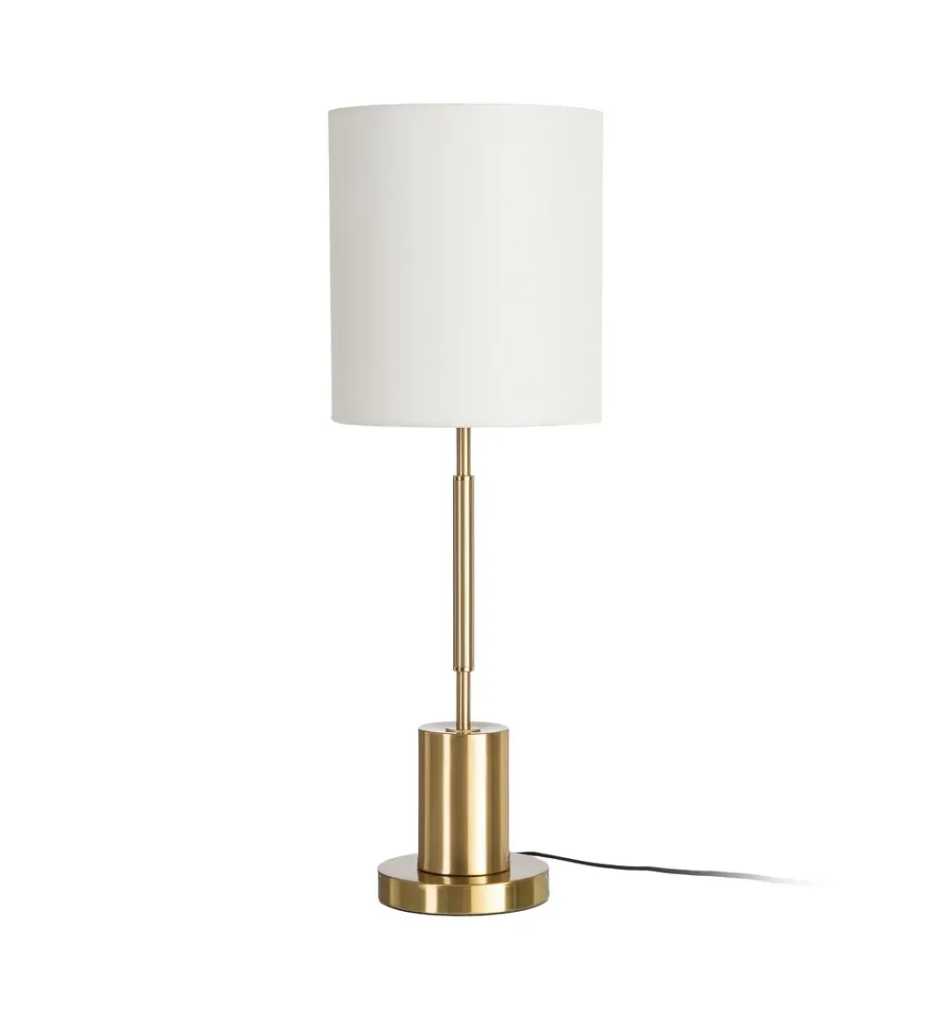 Lampa stołowa KESAMON 65 cm złotobiała*Zona-Design Sale