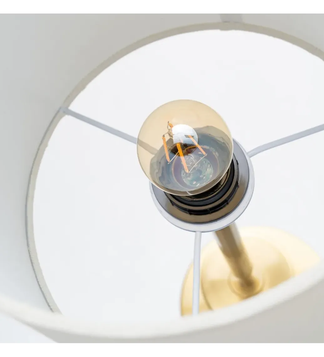 Lampa stołowa KESAMON 65 cm złotobiała*Zona-Design Sale