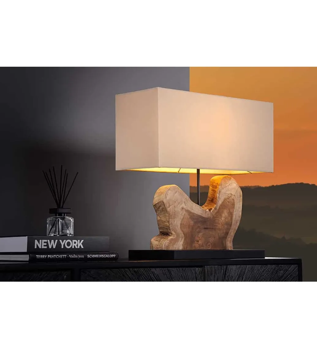 Lampa stołowa KORA 50 cm beżowa*Invicta Interior Clearance
