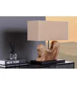 Lampa stołowa KORA 50 cm beżowa*Invicta Interior Clearance