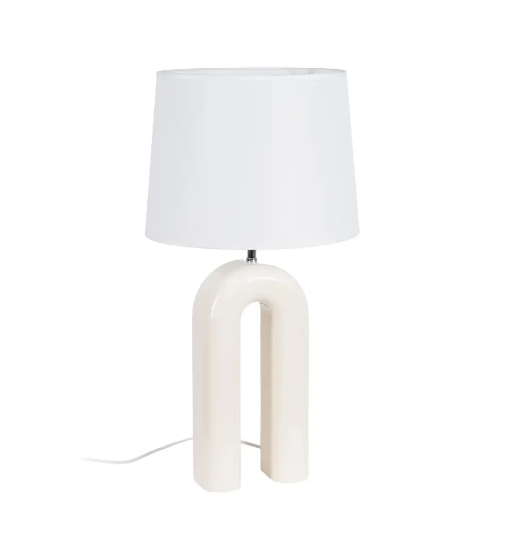 Lampa stołowa LACADO kremowa*Zona-Design Clearance