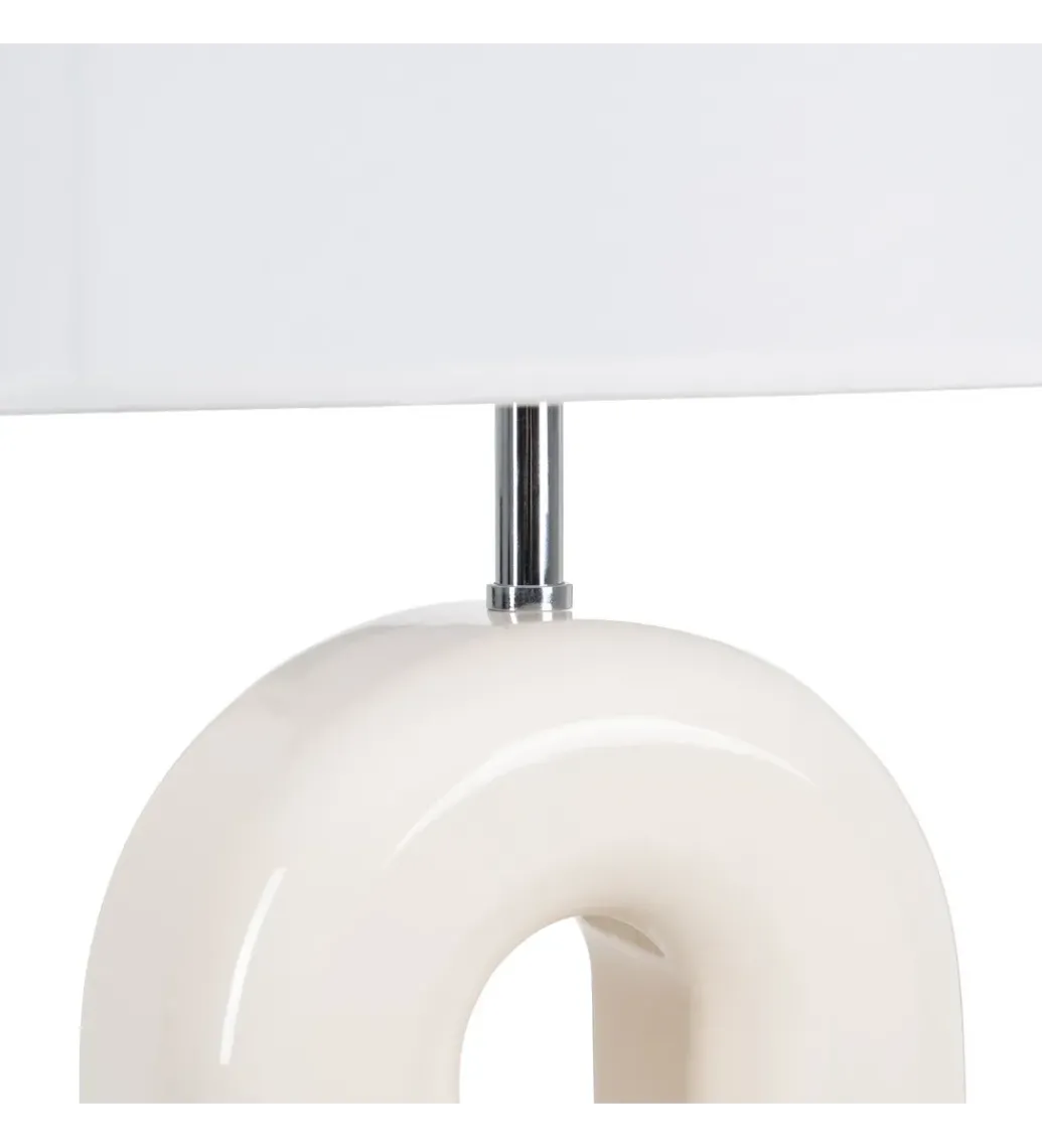 Lampa stołowa LACADO kremowa*Zona-Design Clearance