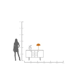 Lampa stołowa LIA 50 cm pomarańczowa*KDesign Outlet