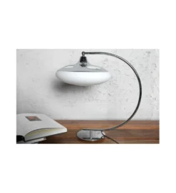 Lampa stołowa Luna Logo 45 cm srebrna*Invicta Interior Best