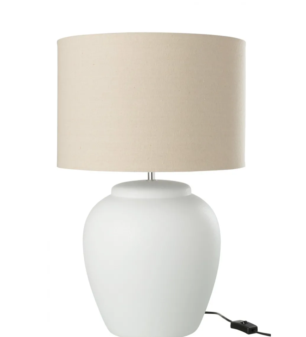 Lampa stołowa MELI 41 cm biała*J-Line Clearance