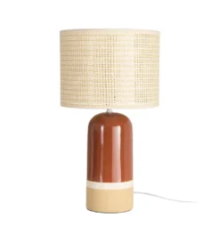 Lampa stołowa MENOSEA 51 cm terrakota kremowa*Zona-Design Clearance
