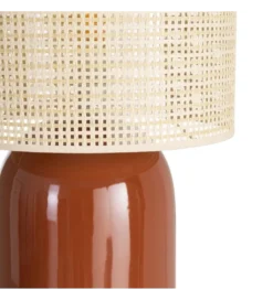 Lampa stołowa MENOSEA 112 cm terrakota kremowa*Zona-Design Online
