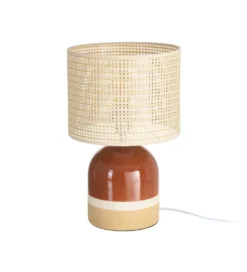Lampa stołowa MENOSEA 37 cm terrakota kremowa*Zona-Design Sale