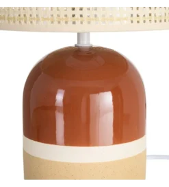 Lampa stołowa MENOSEA 37 cm terrakota kremowa*Zona-Design Sale