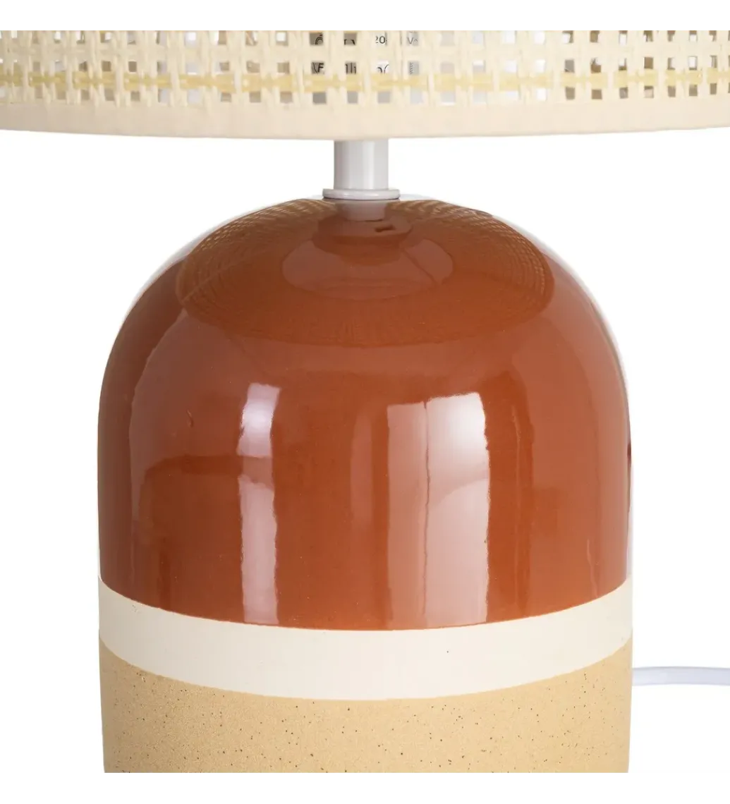 Lampa stołowa MENOSEA 37 cm terrakota kremowa*Zona-Design Sale