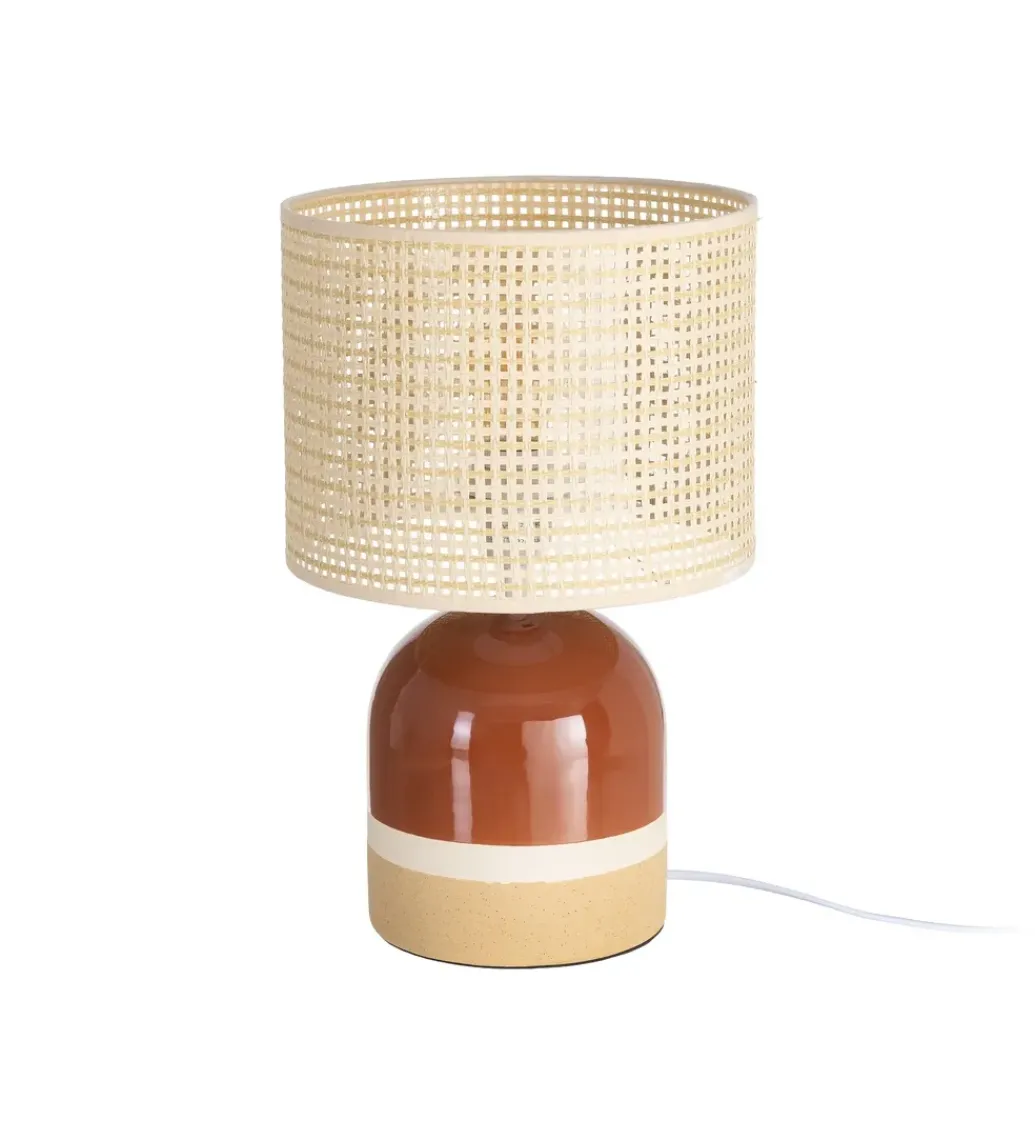 Lampa stołowa MENOSEA 37 cm terrakota kremowa*Zona-Design Sale