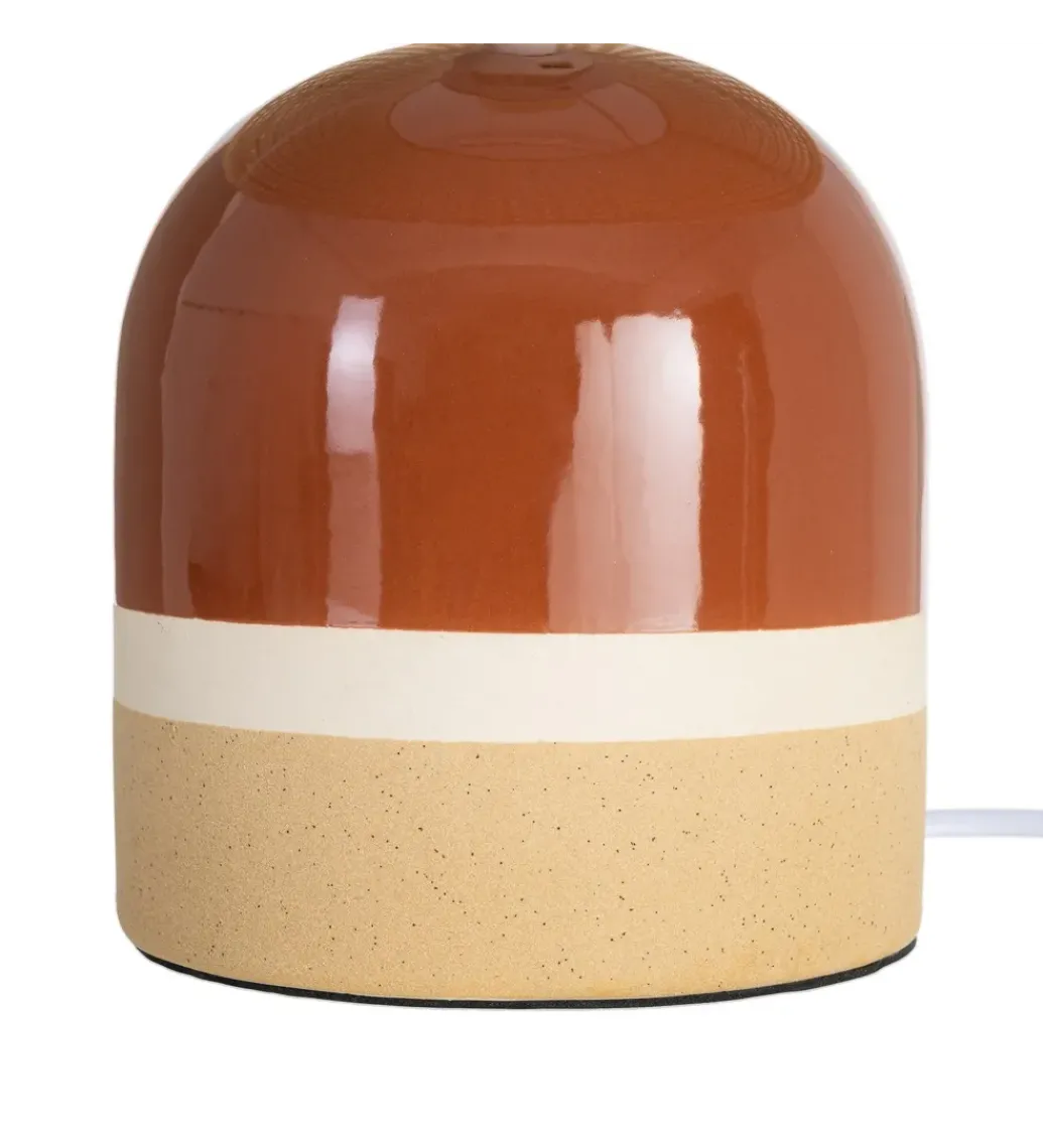 Lampa stołowa MENOSEA 37 cm terrakota kremowa*Zona-Design Sale