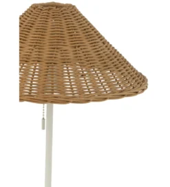 Lampa stołowa MERTAN 50 cm rattan biała*J-Line Online