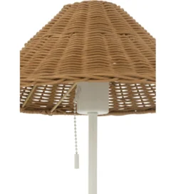 Lampa stołowa MERTAN 50 cm rattan biała*J-Line Online