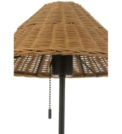 Lampa stołowa MERTAN 50 cm rattan czarna*J-Line Clearance