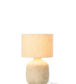 Lampa stołowa MIA 47 cm terrakota beżowa*J-Line Best