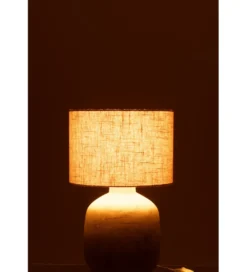 Lampa stołowa MIA 47 cm terrakota beżowa*J-Line Best