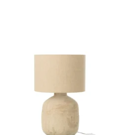 Lampa stołowa MIA 47 cm terrakota beżowa*J-Line Best