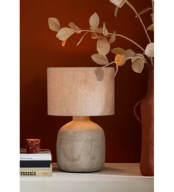Lampa stołowa MIA 47 cm terrakota beżowa*J-Line Best