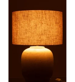 Lampa stołowa MIA 64 cm terrakota beżowa*J-Line Outlet