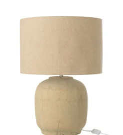 Lampa stołowa MIA 64 cm terrakota beżowa*J-Line Outlet