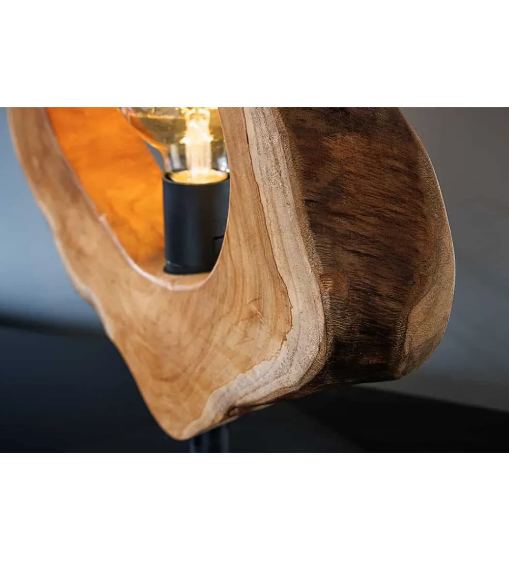 Lampa stołowa MIKO 55 cm drewno teak*Invicta Interior - przedsprzedaż Discount