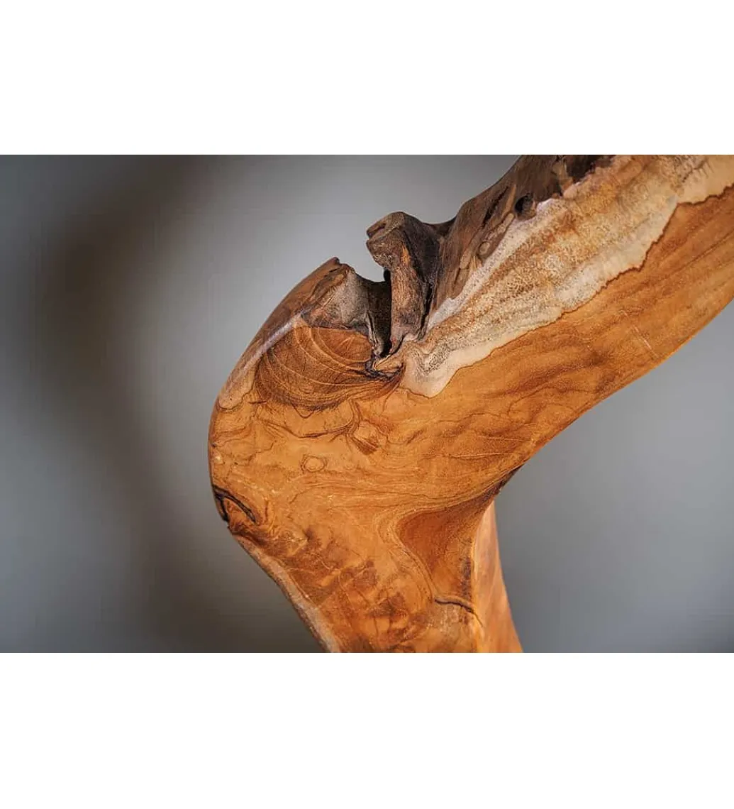 Lampa stołowa MIKO 55 cm drewno teak*Invicta Interior - przedsprzedaż Discount
