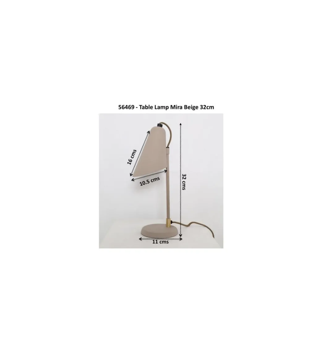 Lampa stołowa MIRA 32 cm beżowa*KDesign Hot