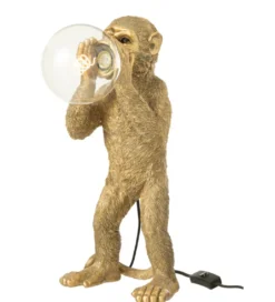 Lampa stołowa MONKEY 46 cm złota*J-Line Hot