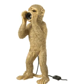 Lampa stołowa MONKEY 46 cm złota*J-Line Hot