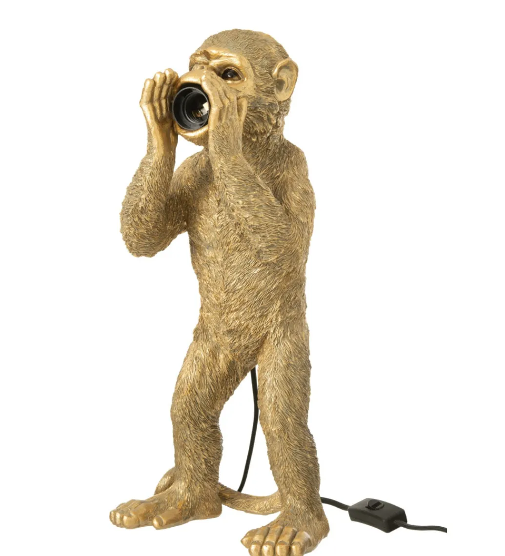 Lampa stołowa MONKEY 46 cm złota*J-Line Hot