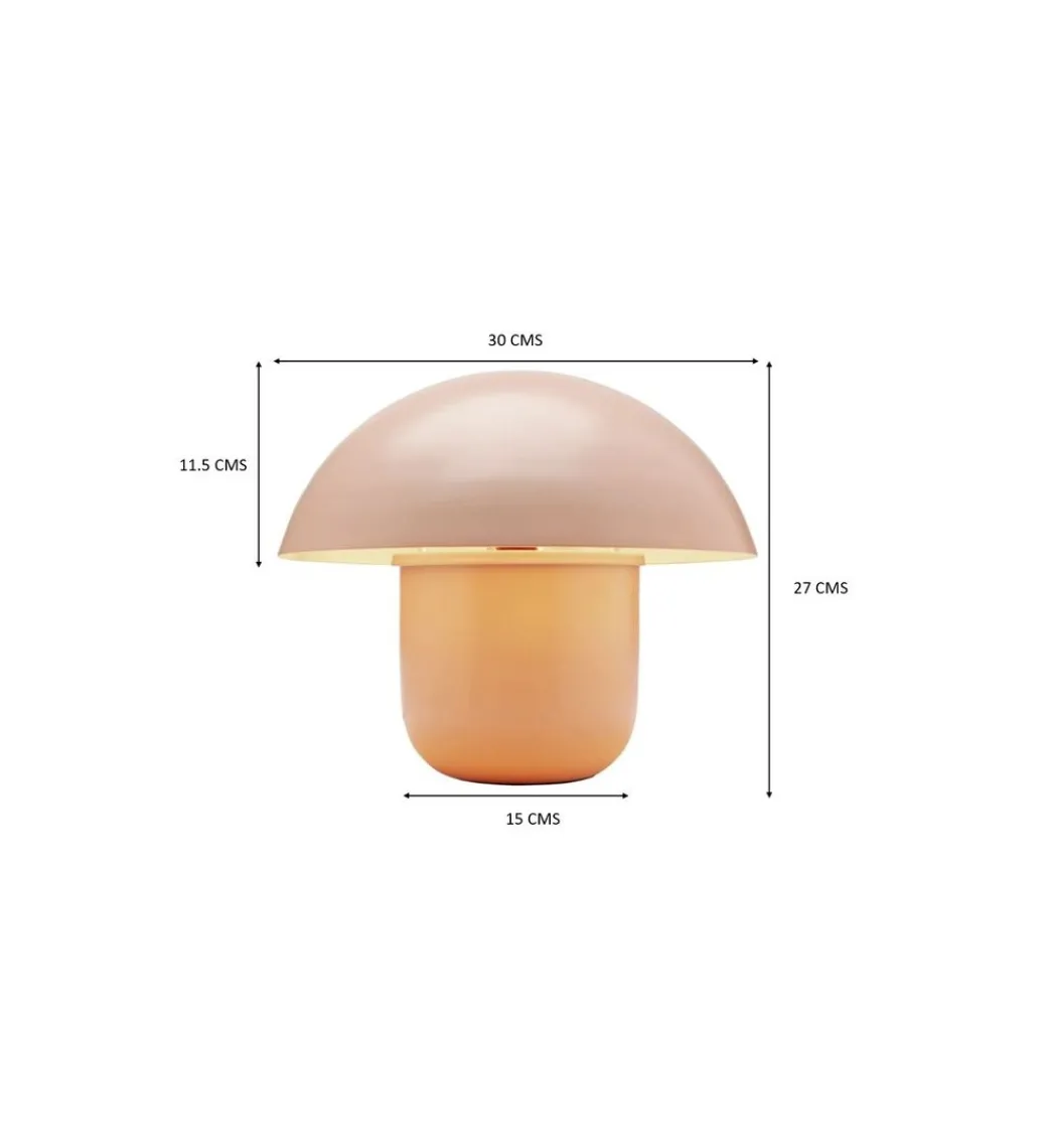 Lampa stołowa MUSHROOM 27 cm brzoskwiniowa*KDesign Hot