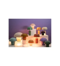 Lampa stołowa MUSHROOM 20 cm żółto pomarańczowa*KDesign Sale