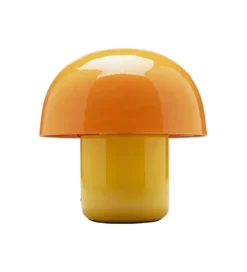 Lampa stołowa MUSHROOM 20 cm żółto pomarańczowa*KDesign Sale
