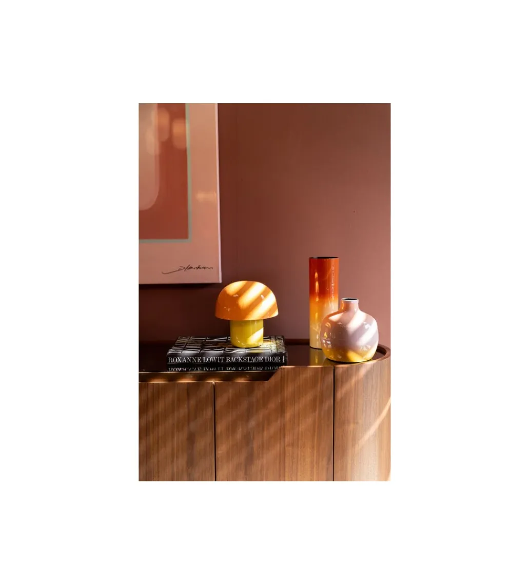 Lampa stołowa MUSHROOM 20 cm żółto pomarańczowa*KDesign Sale
