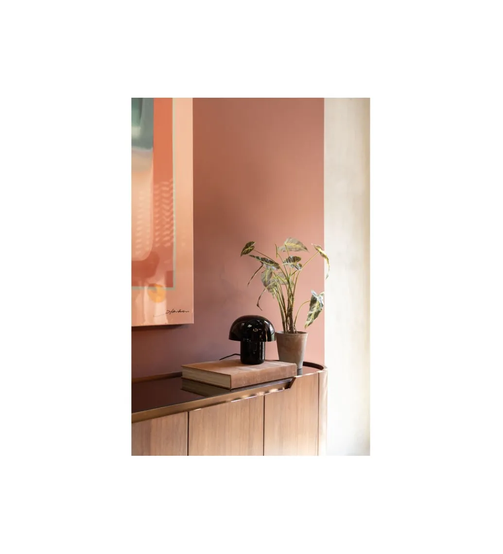 Lampa stołowa MUSHROOM SHINY 20 cm czarna*KDesign Hot