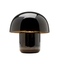 Lampa stołowa MUSHROOM SHINY 20 cm czarna*KDesign Hot