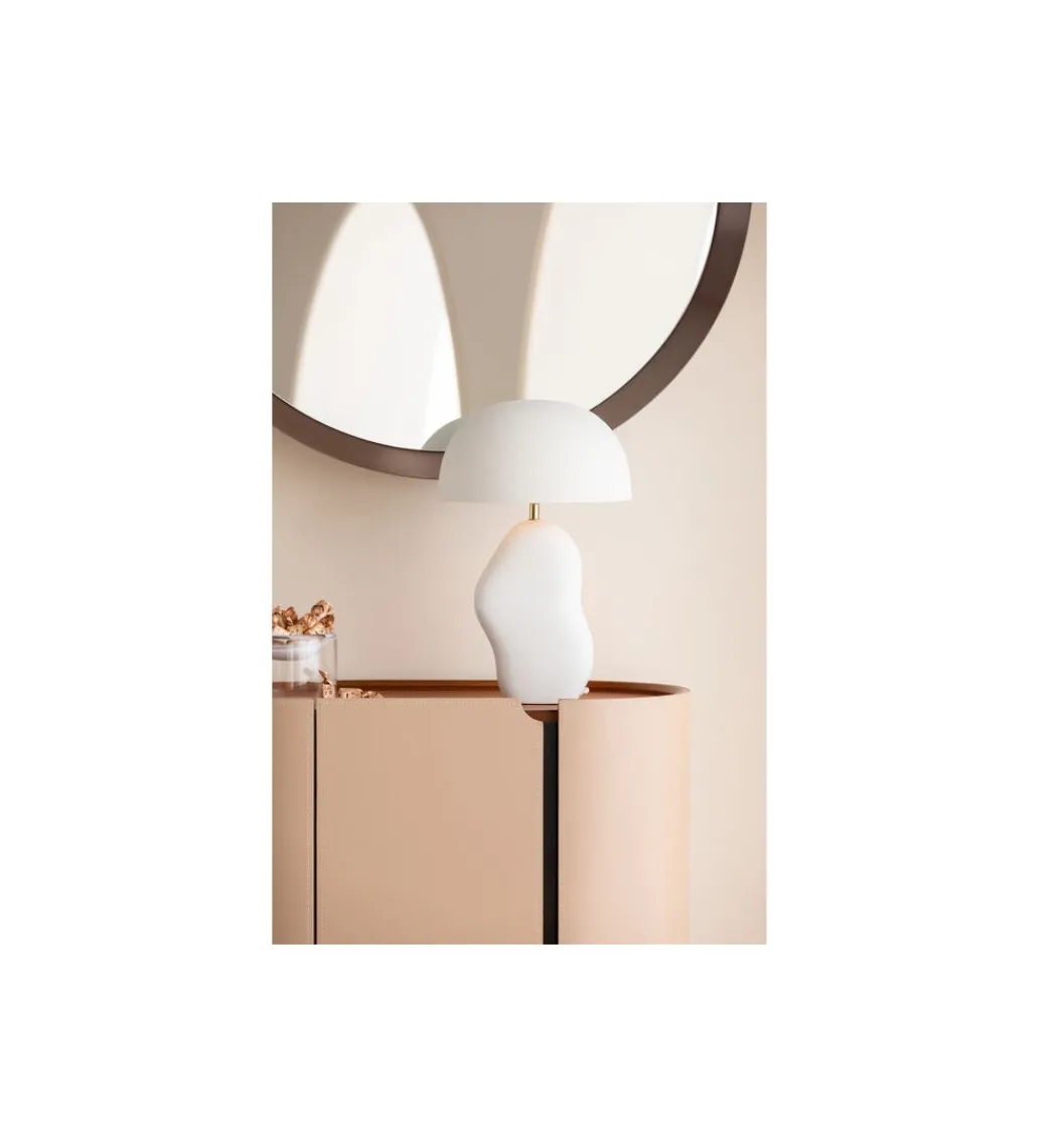 Lampa stołowa NUBE 48 cm biała*KDesign Discount