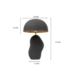 Lampa stołowa NUBE 48 cm czarna*KDesign Online