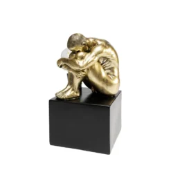 Lampa stołowa NUDE MAN HUG 29 cm złota*KDesign Hot