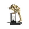 Lampa stołowa NUDE MAN STRECHING 39 cm złota*KDesign Online