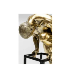 Lampa stołowa NUDE MAN STRECHING 39 cm złota*KDesign Online