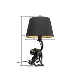 Lampa stołowa OCTOPUS 47 cm czarna*KDesign Hot