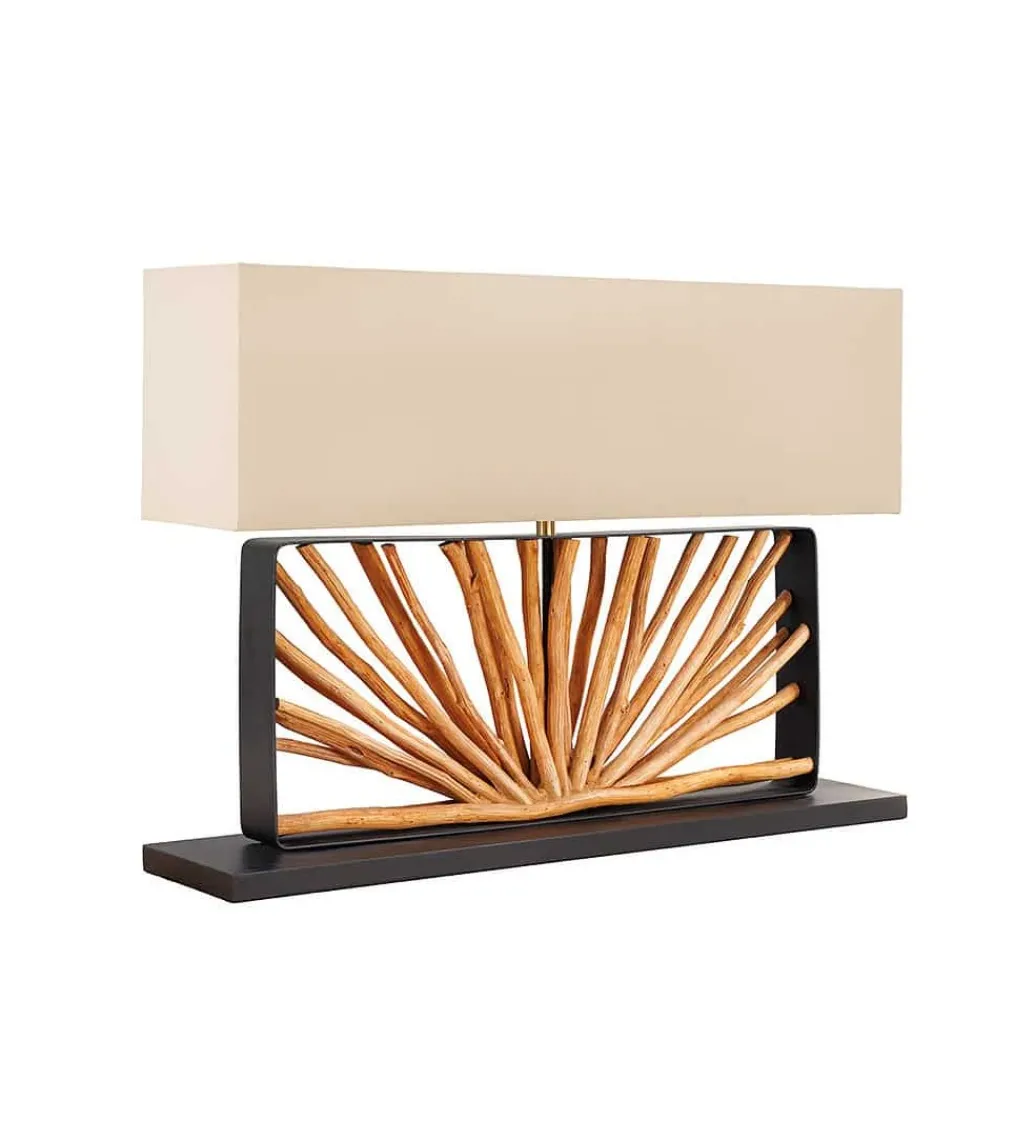 Lampa stołowa OMAR 80 cm beżowa*Invicta Interior Clearance