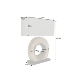 Lampa stołowa OrganicArtwork 61 cm*Invicta Interior Online